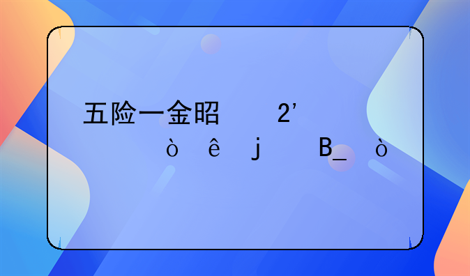 五险一金是按工资缴纳的吗？