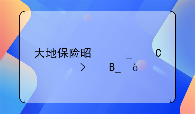 大地保险是骗子公司吗？