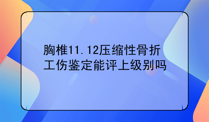 骨折算伤残吗——胸椎11节压缩性骨折算伤残吗