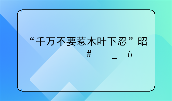 “千万不要惹木叶下忍”是什么梗？