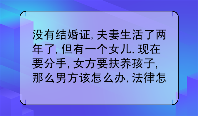 同居关系子女抚养纠纷